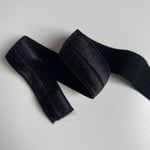 15mm Fold Over Elastic - Black