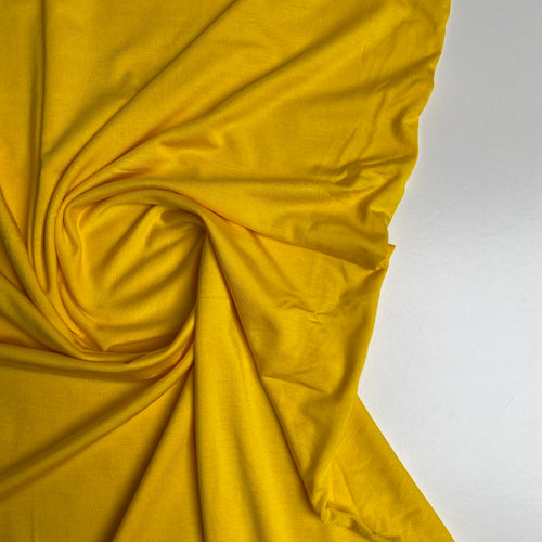 Bamboo Jersey - Daffodil Yellow - 0.5 metre
