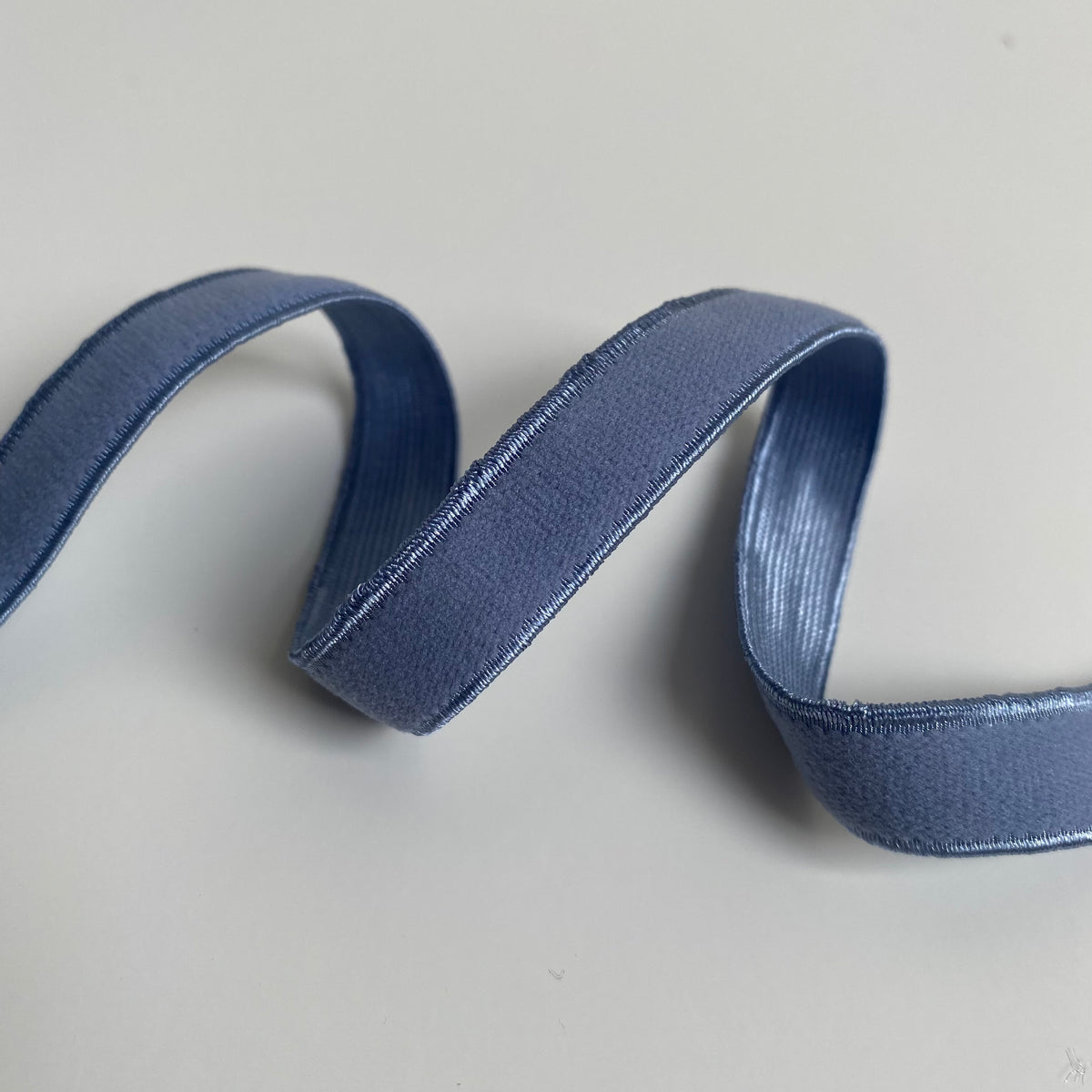 12mm Bra Strap Elastic - Heron Blue
