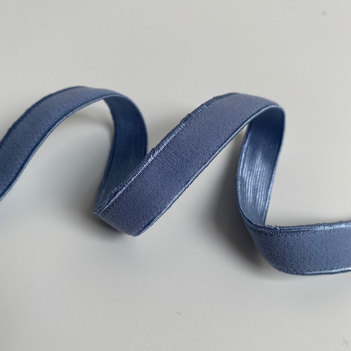 Bra Strap Elastic (12mm) - Heron Blue