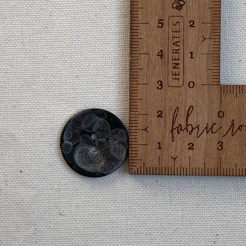 Gunmetal Black Metal Button (multiple sizes)
