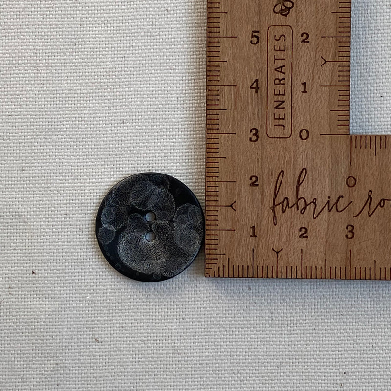 Gunmetal Black Metal Button (multiple sizes)