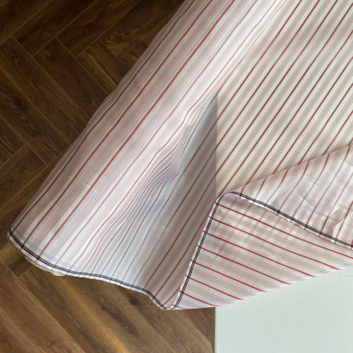 Cupro Lining Fabric - Red/Black Stripes - 0.5 metre