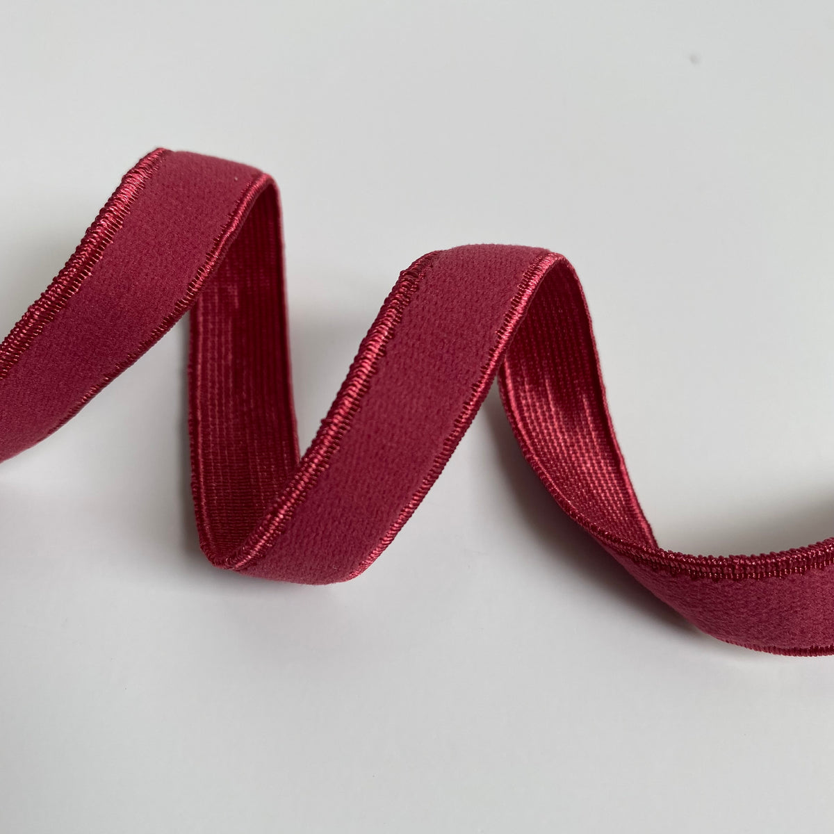 12mm Bra Strap Elastic - Maroon Red