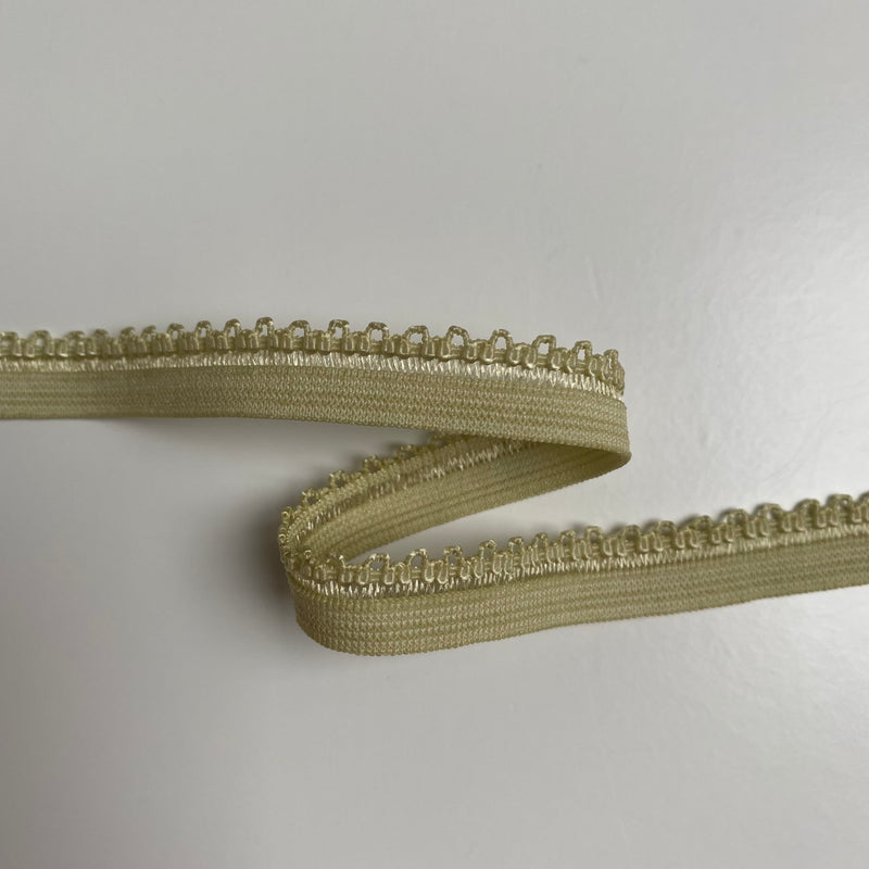 10mm Picot Elastic Trim - Champagne