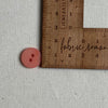 Corozo Button - Pink Lobster / Satin Matt (multiple sizes)