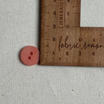 Corozo Button - Pink Lobster / Satin Matt (multiple sizes)