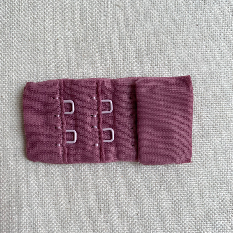 28mm Bra Hook & Eye Set - Dusky Rose