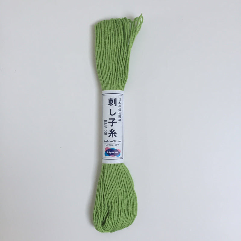 Olympus Japanese Sashiko Thread - 20m - Lime Green (#06)