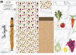 Fruit and Veg Shopping Bag Fabric Panel