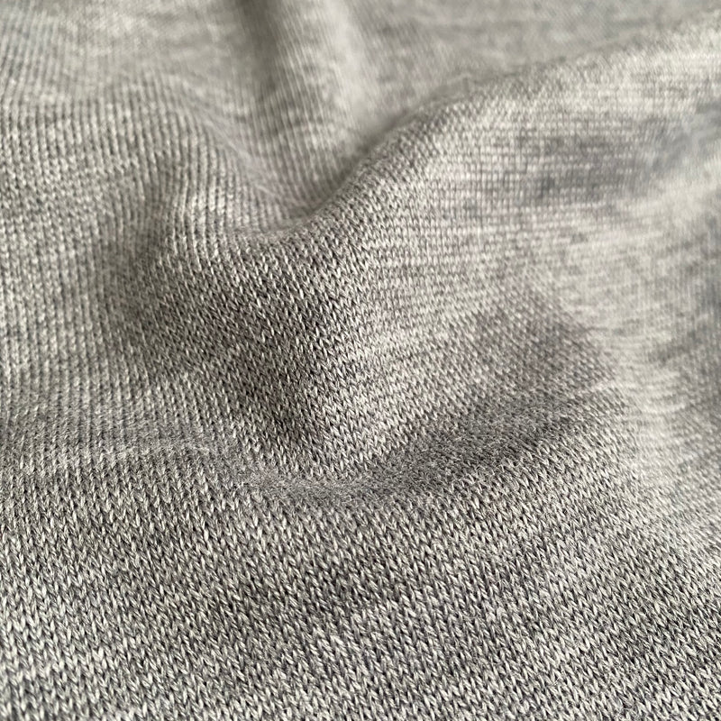 Fine Merino Knit - Ash Grey - 0.5 metre