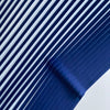 Pleated Ex-Designer Deadstock Fabric - White/Blue - 0.5 metre