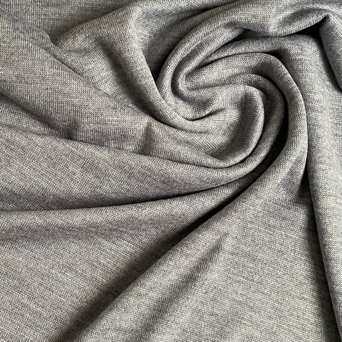 Fine Merino Knit - Ash Grey - 0.5 metre