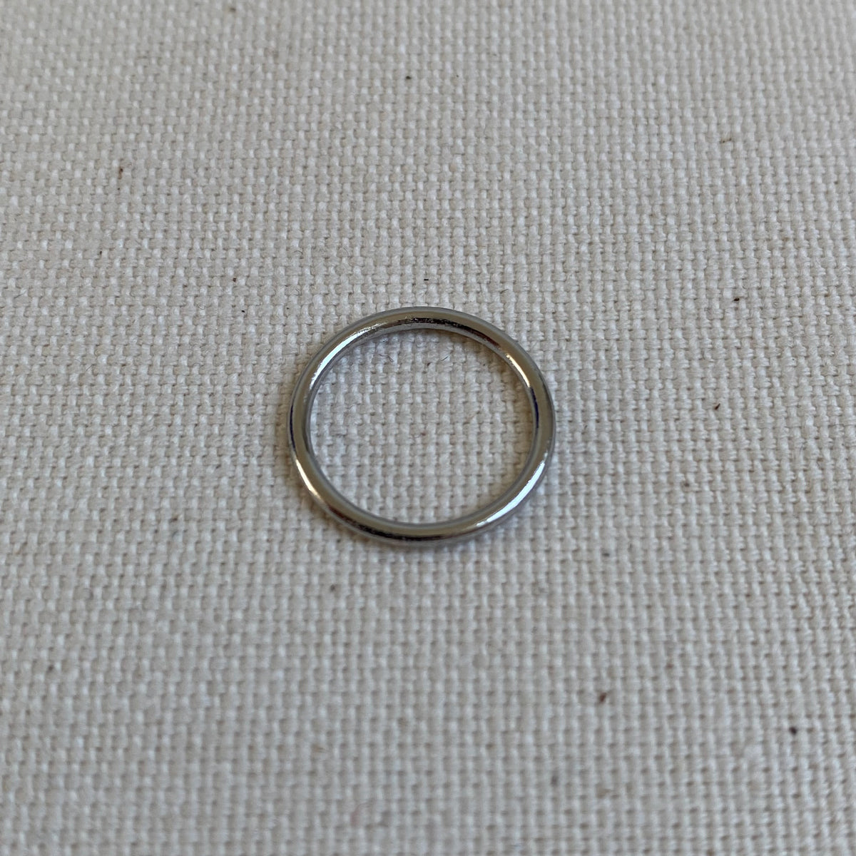 Silver Metal Ring - 12mm