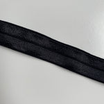 15mm Fold Over Elastic - Black