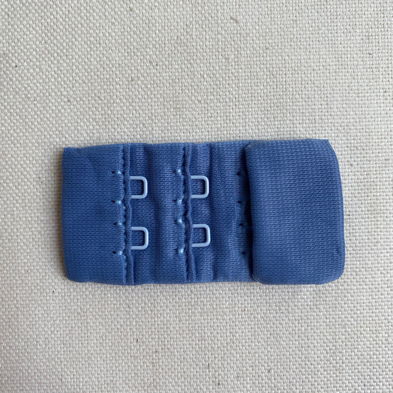 28mm Bra Hook & Eye Set - Heron Blue
