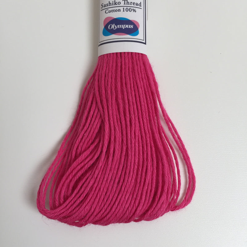 Olympus Japanese Sashiko Thread - 20m - Hot Pink (#21)