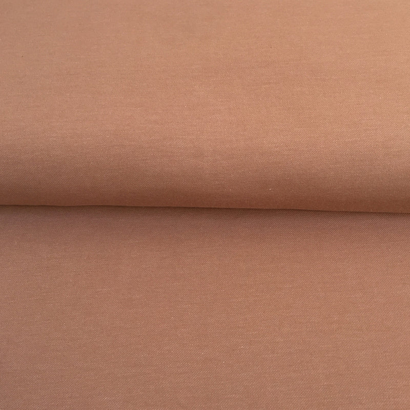 Organic Denim Look Stretch Fabric - Camel - 0.5 metre