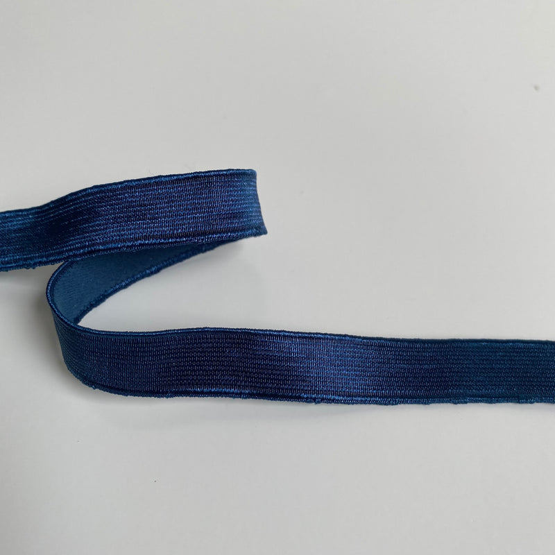 12mm Bra Strap Elastic - Denim Blue