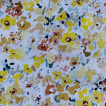 Floral Viscose with Lenzing™️ EcoVero™️ fibres - Yellow - 0.5 metre