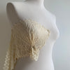 Recycled Stretch Lace with ROICA™ EF - Abstract Design, Lemon Sorbet - 19cm wide