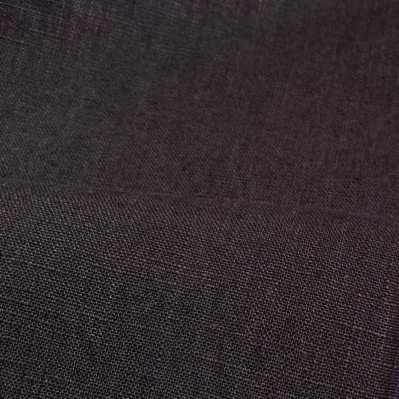 Enzyme Washed Linen - Black - 0.5 metre