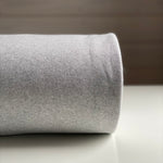 Recycled Jogging Fabric - Light Grey Melange - 0.5 metre