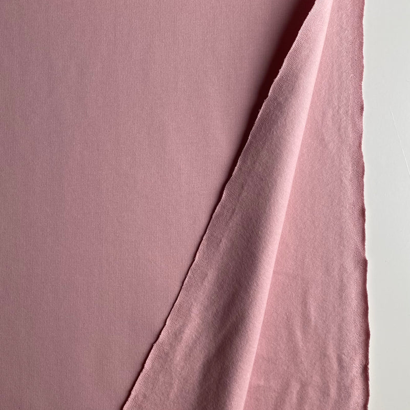 Organic Soft Sweat Jersey Knit Fabric - Blush -  0.5 metre