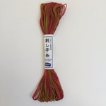 Olympus Japanese Sashiko Thread - 20m - Variegated Sunset (#93)