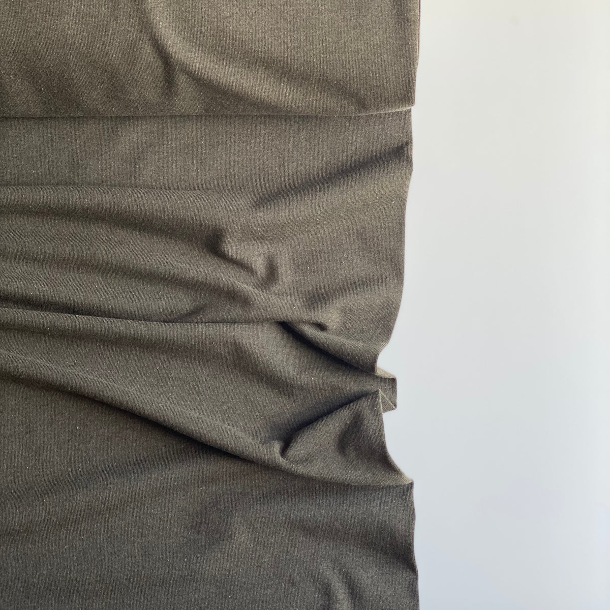 Recycled Cotton Jersey - Olive Green - Priced per 0.5 metre