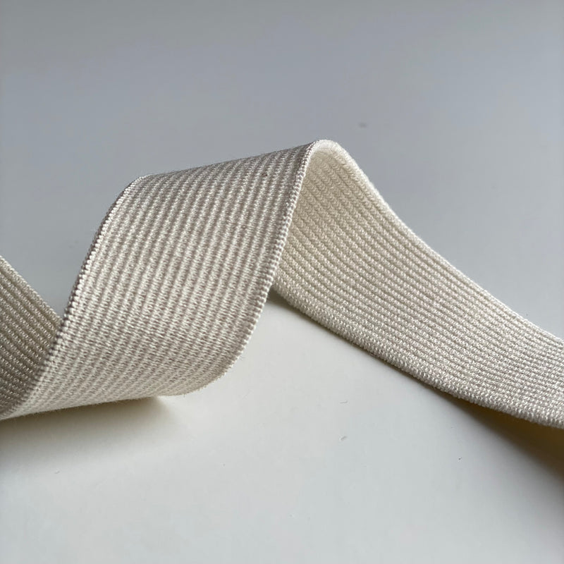 Organic Elastic - 28mm - Available in Ecru and Black