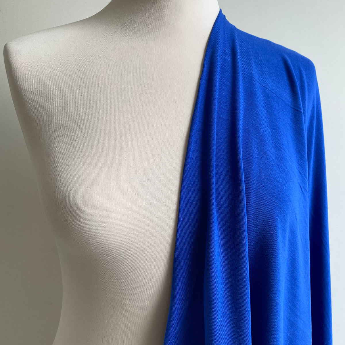 Bamboo Jersey Fabric - Cobalt Blue - 0.5 metre