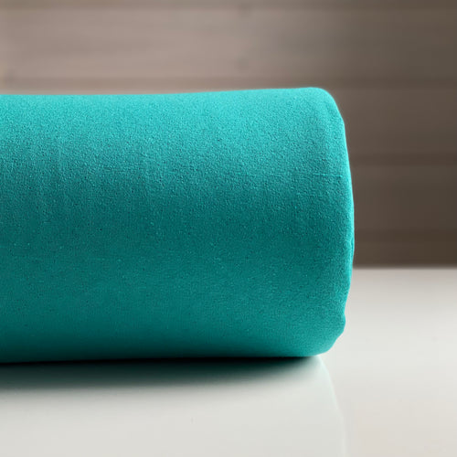 Recycled Jogging Fabric - Turquoise Melange - 0.5 metre