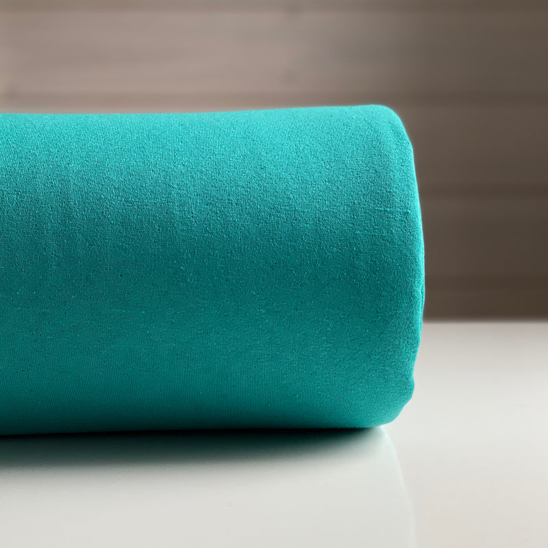 Recycled Jogging Fabric - Turquoise Melange - 0.5 metre