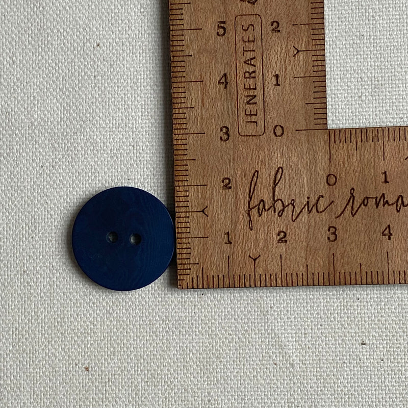 Corozo Button - Blueberry / Satin Matt (multiple sizes)