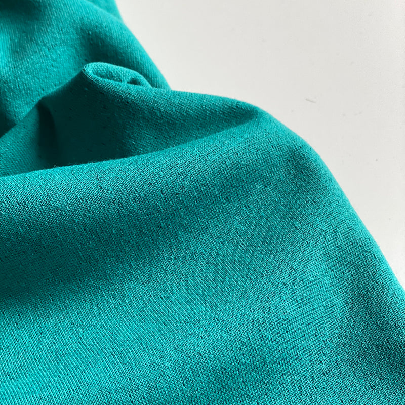 Recycled Jogging Fabric - Turquoise Melange - 0.5 metre