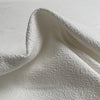 Dobby Cloque Ex-Designer Deadstock Fabric - Cream - 0.5 metre