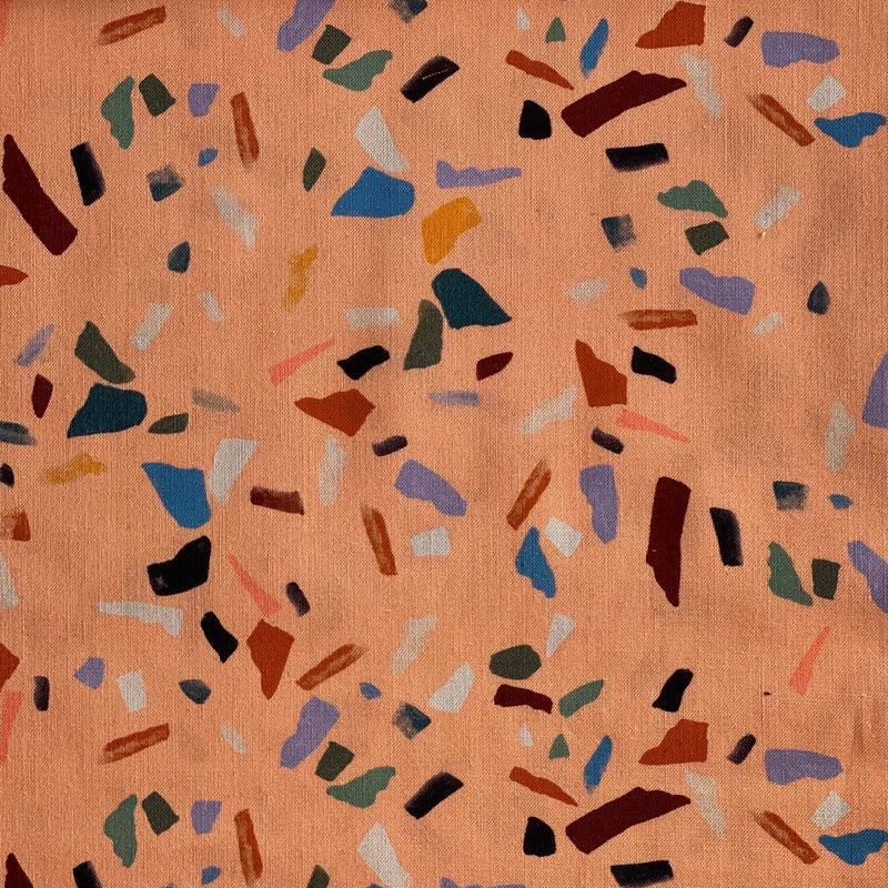 Organic Cotton by Cloud9 - Terrazzo Stone - 0.5 metre