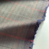 Windowpane Wool Stretch Suiting Ex-Designer Fabric - Priced per 0.5 metre