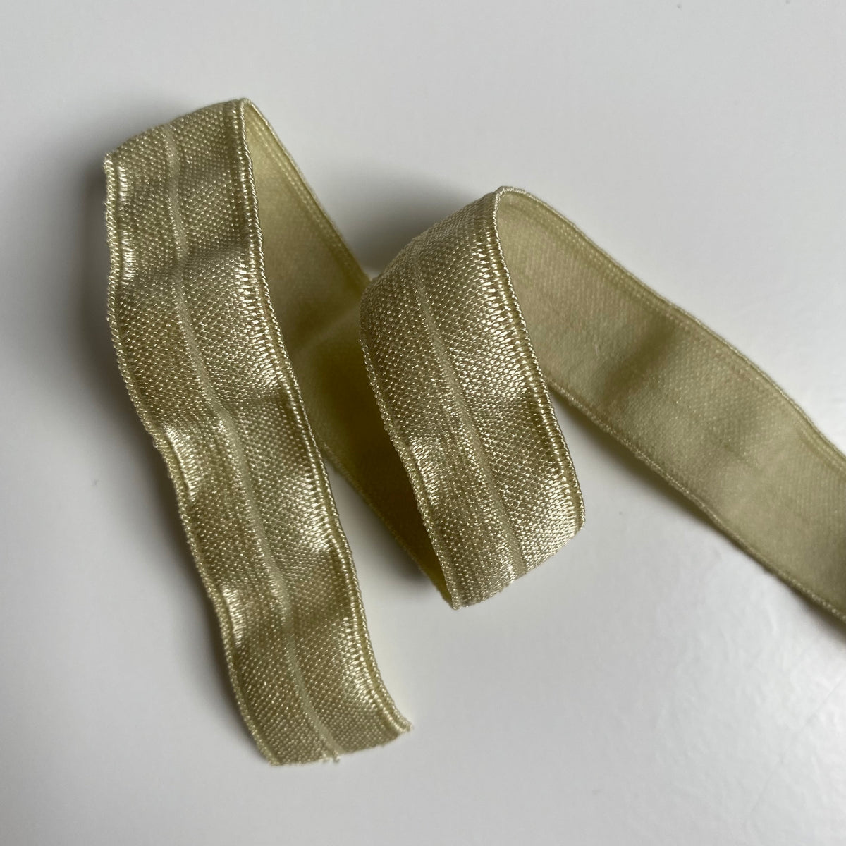 15mm Fold Over Elastic - Champagne