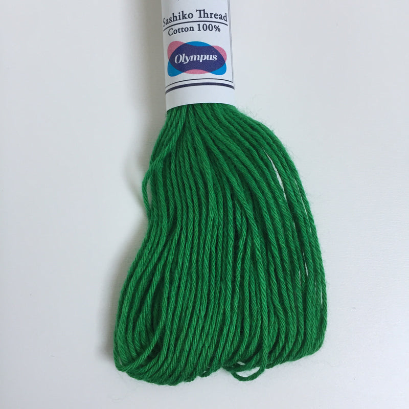 Olympus Japanese Sashiko Thread - 20m - Bright Green (#26)