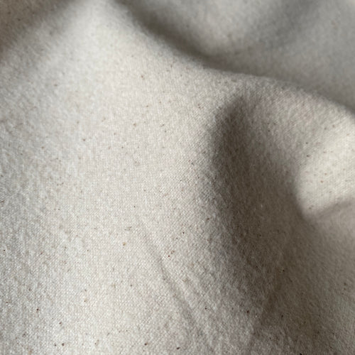 Organic Cotton Molleton Fabric - natural, unbleached
