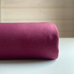 Recycled Jogging Fabric - Wine Red Melange - 0.5 metre