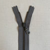 **MULTIPACK** YKK No. 3 Antique Brass Metal Zip with NATULON® Recycled Tape - Closed End - SMOKEY GREY