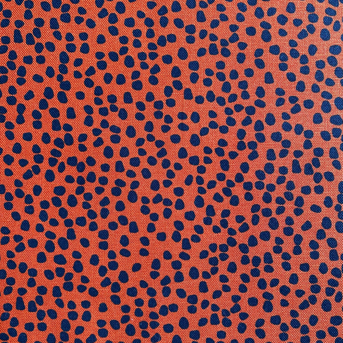 Cotton Canvas - Dotty Orange - 0.5 metre