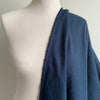 Enzyme Washed Linen - Navy - 0.5 metre