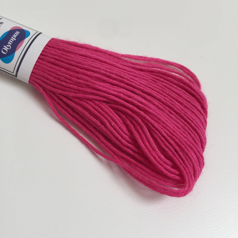 Olympus Japanese Sashiko Thread - 20m - Hot Pink (#21)
