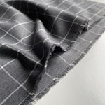 Recycled Flannel - Tartan - Dark Grey - 0.5 metre