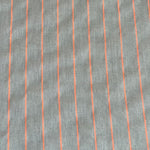 Cotton/Linen/Viscose Mix Fabric - Neon Stripes - Sand - 0.5 metre