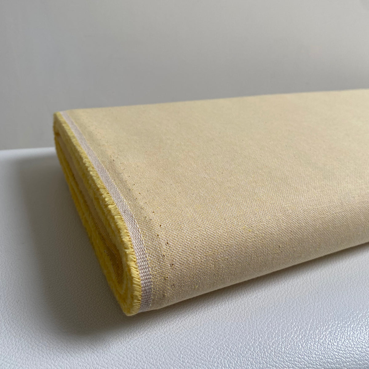 Recycled Canvas Fabric - Primrose Yellow - Priced per 0.5 metre